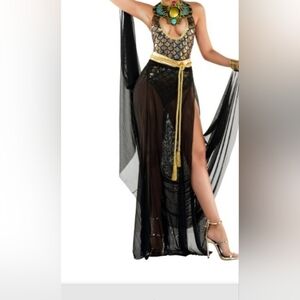 Black and Gold Sheer Cover-Up